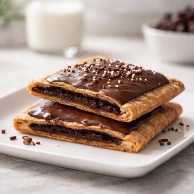 Frosted chocolate pop-tarts