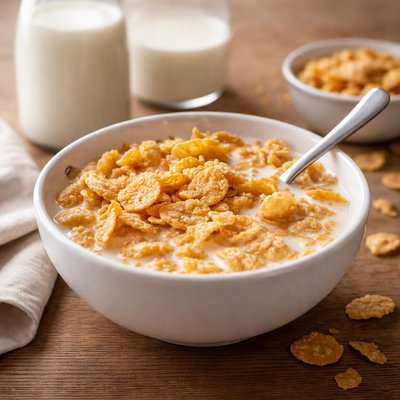 Frosted flakes with fairlife milk