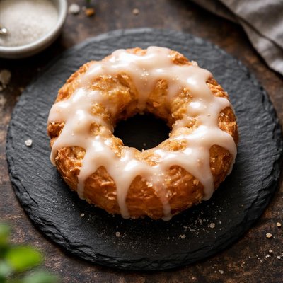 Frosted old fashioned donut