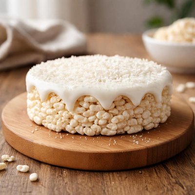 Frosted rice cake