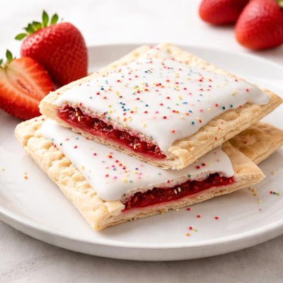 Frosted strawberry pop-tart