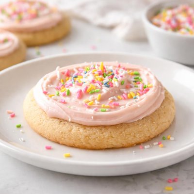 Frosted sugar cookie