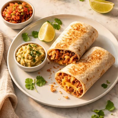 Frozen bean and cheese burrito