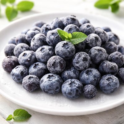 Frozen blueberries