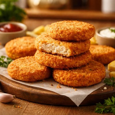 Frozen chicken patties