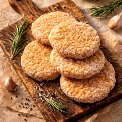 Frozen chicken patty