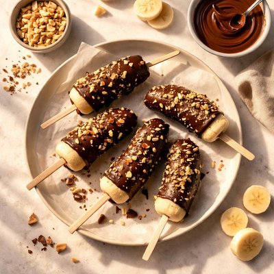 Frozen chocolate banana