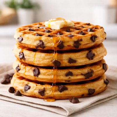 Frozen chocolate chip waffles