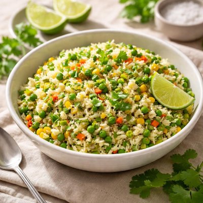 Frozen cilantro lime veggie rice