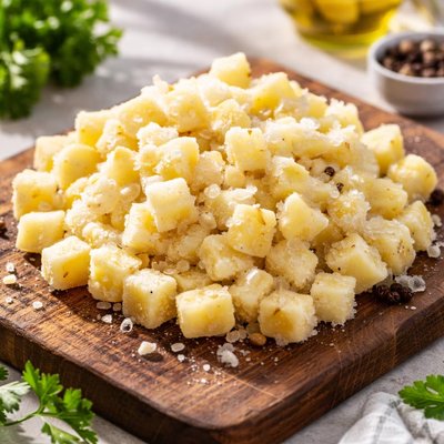 Frozen diced potatoes with onions