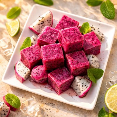 Frozen dragon fruit smoothie mix
