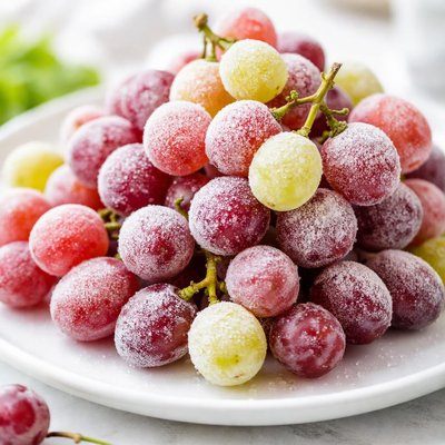 Frozen grapes