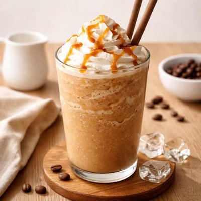 Frozen ice coffee