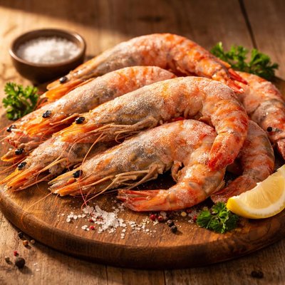 Frozen king prawn