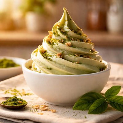Frozen matcha yogurt