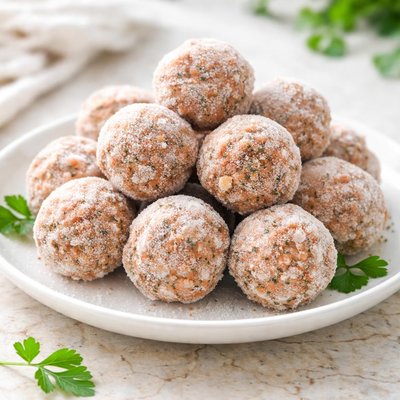 Frozen meatballs