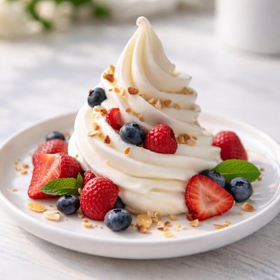 Frozen no sugar yoghurt