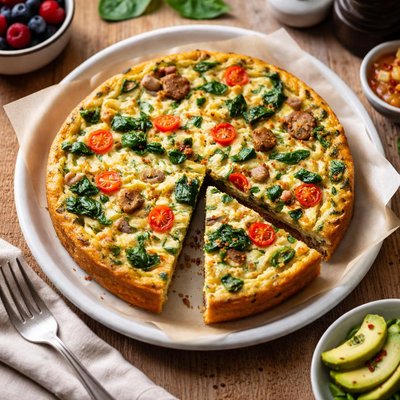 Frozen plant based frittata thing