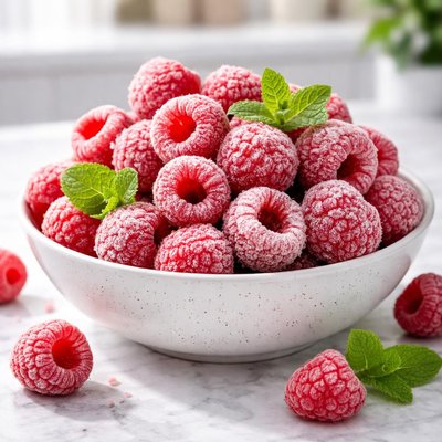 Frozen rasberry