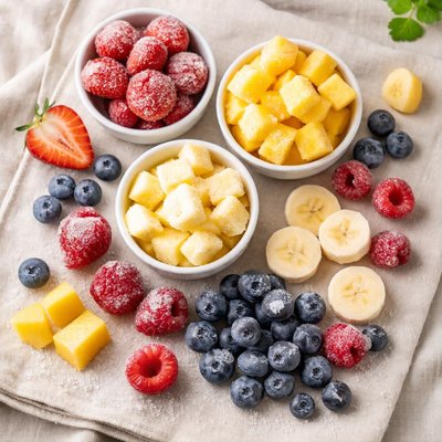 Frozen smoothie fruit