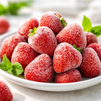 Frozen strawberries