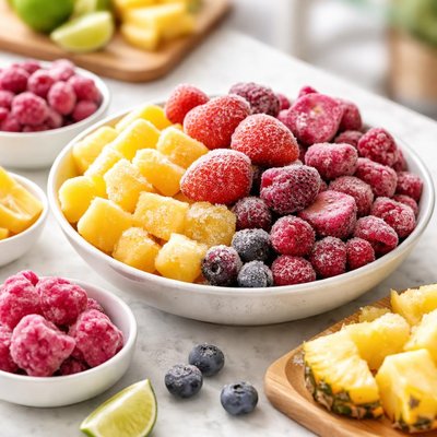 Frozen tropical fruits