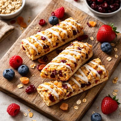 Fruit and grain cereal bar