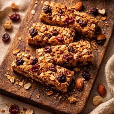 Fruit and nut chewy granola bar