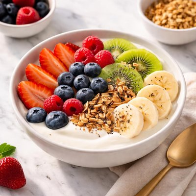 Fruit and yogurt bowl