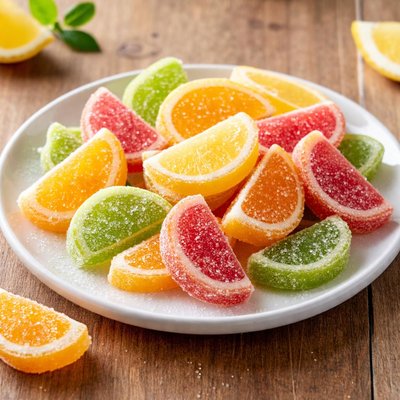 Fruit candy slices