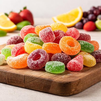 Fruit flavored candy