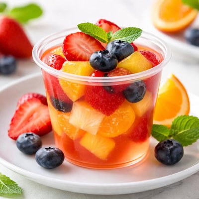 Fruit jelly cup