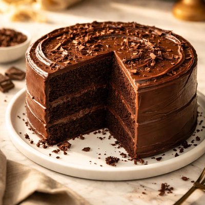 Fudge chocolate cake