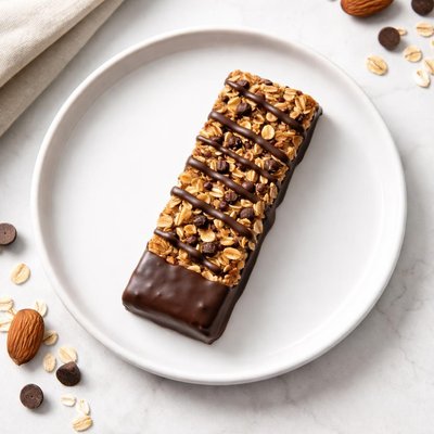 Fudge dipped granola bar