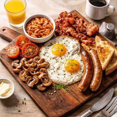 Full breakfast at hotel