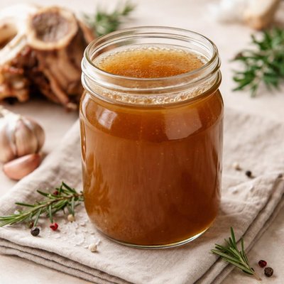 Full fat beef bone broth