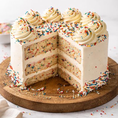 Funfetti buttercream birthday cake