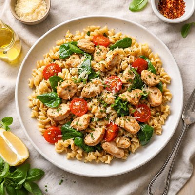 Fusilli with chicken