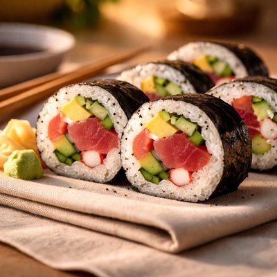 Futomaki with tuna