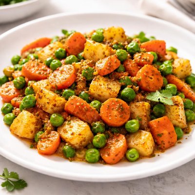 Gajar matar aloo sabzi