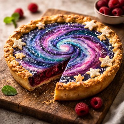 Galaxy and raspberry pie