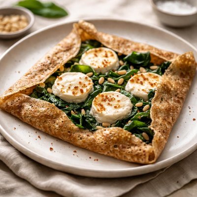 Galette chevre epinard