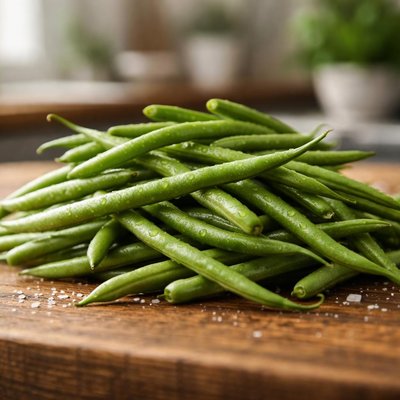 Garden freah green beans