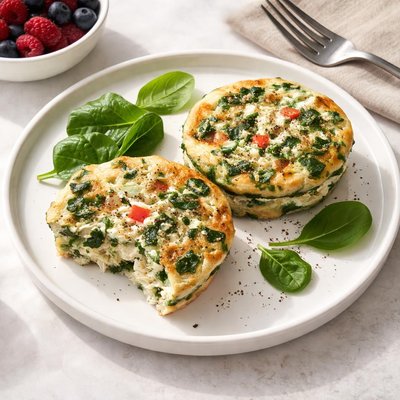 Garden lites frozen spinach egg white frittata