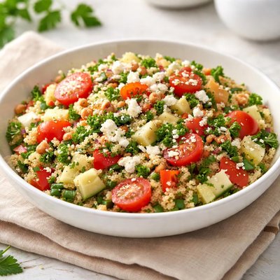 Garden quinoa salad