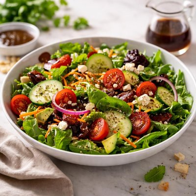 Garden salad with balsamic vinaigrette