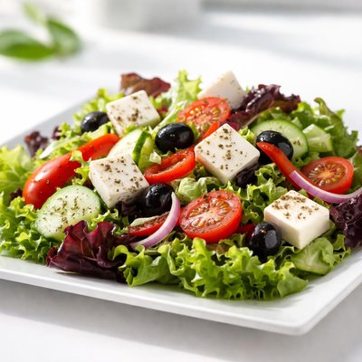 Garden salad with cheese