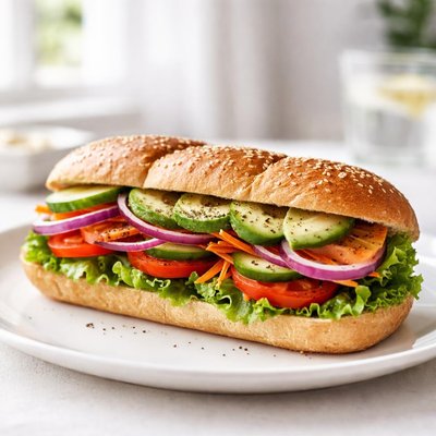 Garden sub sandwich