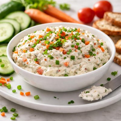 Garden vegetable cream cheese