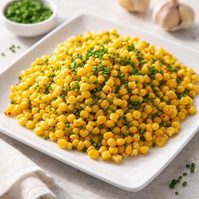 Garlic-chive corn